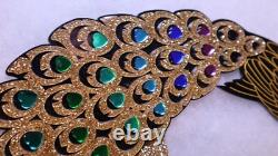 Collier Paon Tatty Devine Édition Limitée Grand Très Rare Couleur Magnifique