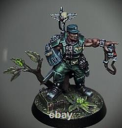 Colonel Catachan de l'Astra Militarum peint Warhammer 40k très rare limité