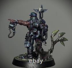 Colonel Catachan de l'Astra Militarum peint Warhammer 40k très rare limité