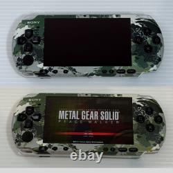 Console Sony PSP-3000 Metal Gear Solid Konami Style Boîte Limitée Très Rares État Neuf