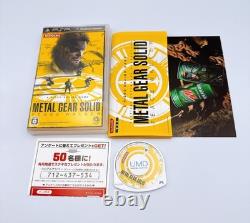 Console Sony PSP-3000 Metal Gear Solid Konami Style Boîte Limitée Très Rares État Neuf