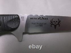Couteau à lame fixe de dépouillement Benchmade Bone Collector très rare édition limitée n° 111/500