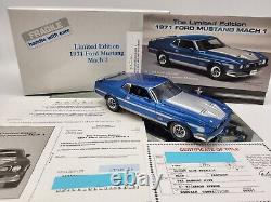 Danbury Mint Limited Edition 1971 Ford Mustang Mach 1 Très Rare/sans Défaut/titre