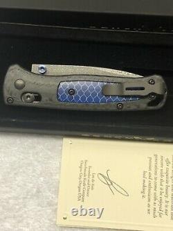 Discontinué Very Rare Benchmade Gold Class 535-191 Bugout #1155 Of Limited Edit