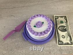 Disney Licorne Limitée Sophia ? Tupperware Prendre Gâteau Élégant + Serveur ? Très Rare Neuf