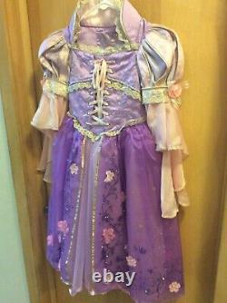 Disney Limited Edition 1 De 2000 Robe Rapunzel Tangled Taille De Costume 6 Très Rare