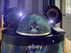 Disney Tron Legacy Illuminer Mickey Ears Hat In Box Limited 1000 Très Rare