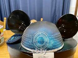 Disney Tron Legacy Illuminer Mickey Ears Hat In Box Limited 1000 Très Rare