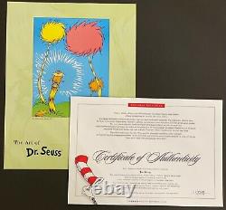 Dr. Seuss Art La Couverture Du Livre Lorax Édition Limitée Très Rare Mint
