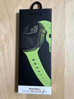 ÉDITION TRÈS RARE LIMITÉE 1ère Édition NOMAD Bracelet Sport FKM Glow pour Apple Watch 45/49mm