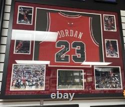 Ebay 1/1 Très Rare Michael Jordan Coa Custom Framed Jersey Joue Des Points Forts