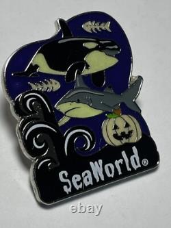 Édition Limitée, Pins Seaworld TRÈS RARES SEULEMENT 1200 FABRIQUÉS Orca Requin Citrouille