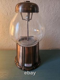 Édition Limitée Rétro Rare 1985 Machine à Boules de Gum Carousel en Cuivre, 15 pouces de hauteur-Très