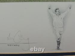 Édition Très Rare Limitée Équipe de Rugby d'Angleterre Grand Chelem 1995 Encadré Sans Verre