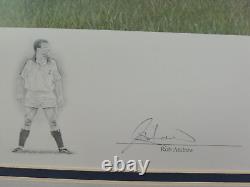 Édition Très Rare Limitée Équipe de Rugby d'Angleterre Grand Chelem 1995 Encadré Sans Verre