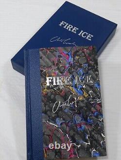 Édition limitée Fire Ice de Clive Cussler très rare avec double signature sur la couverture.