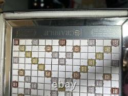 Édition limitée de luxe du jeu de Scrabble avec miroir, édition glamour avec strass. Très rare.