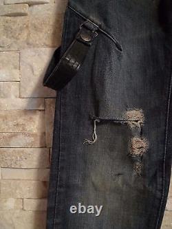 Édition limitée très rare de jeans skinny taille basse pour hommes de la marque Energie Gold, fabriqués en Italie, taille 28.