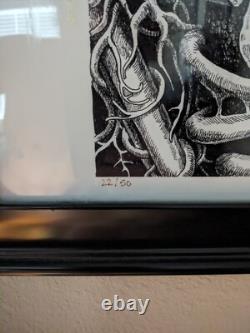 Édition limitée très rare, impression en noir et blanc signée par l'artiste