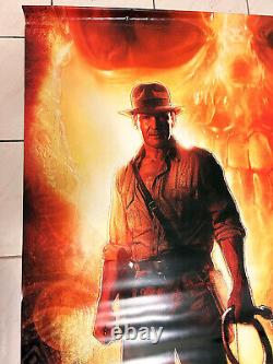 Énorme ! Bannière en vinyle Indiana Jones et le Crâne de Cristal 4x6 ft TRÈS RARE ! LIMITÉE