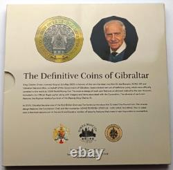 Ensemble de 8 pièces de Gibraltar 1 penny 2 livres 2024 Très rare Édition limitée 300 ensembles