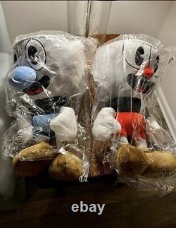 Ensemble de peluches JUMBO Cuphead et Mugman Neuf TRÈS Rare Édition Limitée