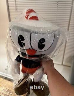 Ensemble de peluches JUMBO Cuphead et Mugman Neuf TRÈS Rare Édition Limitée