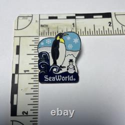 Épinglette d'Hiver de Pingouin Rare de SeaWorld Édition Limitée de 1 200 TRÈS RARE DERNIERS EXEMPLAIRES