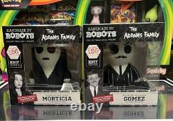 Fait à la main par des robots Morticia & Gomez Addams Édition limitée 240 pièces GITD Très rare