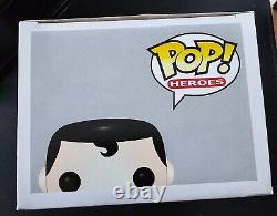 Funko Pop! Superman DC Super Heroes ARGENT Limité à 144 Hot Topic Très Rare