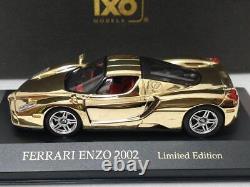 Ixo Enzo Ferrari Or Plaqué 143 Edition Limitée 2002 Très Bon+ Très Rare