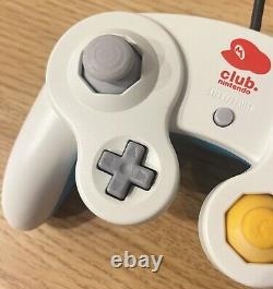 Jeu très rare Game Cube CLUB NINTENDO Édition limitée Couleur originale Blanc Manette Bleue