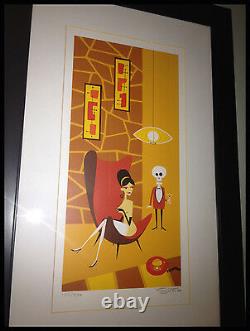 Josh Agle Shag Le Rouge Phone Art Serigraphie Print Limited # 123/200 Tres Rare