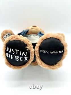 Justin Bieber Peluche Build-A-Bear Tournée Purpose TRÈS RARE Édition Limitée 1/2400