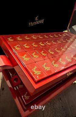 Kit de jeu de Mahjong Hennessy Édition limitée Très rare Nouvel An lunaire