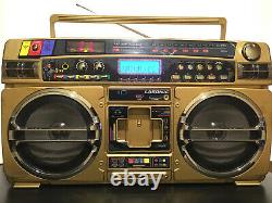 Lasonic I931 Ghetto Blaster Boombox Limited Gold Edtion'midas Touch' Très Rare