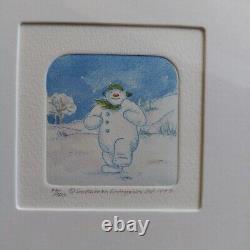 Le Bonhomme de Neige Raymond Briggs Art Limité Raymond Briggs Très Rare 74ème