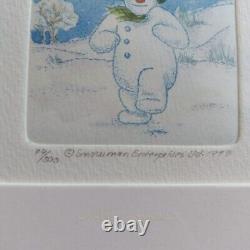 Le Bonhomme de Neige Raymond Briggs Art Limité Raymond Briggs Très Rare 74ème