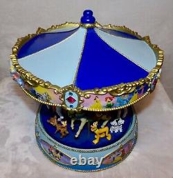 Le carrousel Disney de Bradford Exchange Édition Limitée TRÈS RARE HTF