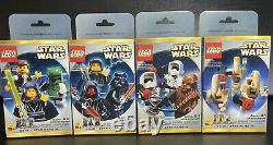 Lego Star Wars Limited Edition Minifigs 3340 3341 3342 3343 Very Rare 2000 Sets