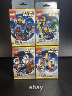Lego Star Wars Limited Edition Minifigs 3340 3341 3342 3343 Very Rare 2000 Sets