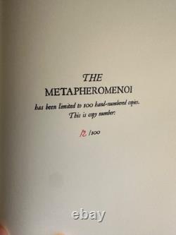 Les Metapheromenoi par Brendan Connell ÉDITION LIMITÉE #12/100 HCDJ TRÈS RARE MT ABRAXAS
