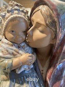 Lladro Mother Kiss Enfant Mimos # 1329 Edition Limitée 494/750 Très Rare