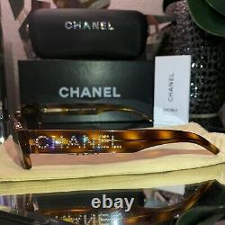 Lunettes De Soleil Chanel Edition Limitée Swarovski Crystal 5060-b Brown Very Rare