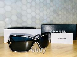 Lunettes De Soleil Chanel Edition Limitée Swarovski Crystal 5065-b Noir Very Rare