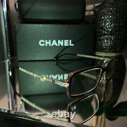 Lunettes De Vue Chanel 3092-b Edition Limitée Swarovski Cristal Noir Très Rare