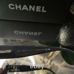 Lunettes De Vue Chanel 3116 Edition Limitée Swarovski Crystal Black Frames Very Rare