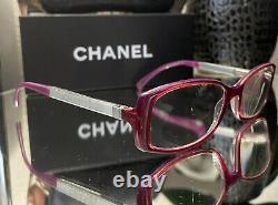 Lunettes De Vue Chanel Edition Limitée 3177 Miroir Rose Violet Cadres Very Rare