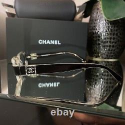 Lunettes de vue Chanel noires transparentes 3064-B Édition Limitée Cristal Swarovski TRÈS RARE