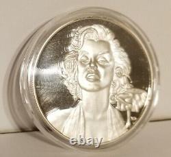 Marilyn Monroe. 999 Silver Limited Edition Coin 1926-1962 Tres Tres Tarif Dans Le Cas Mint